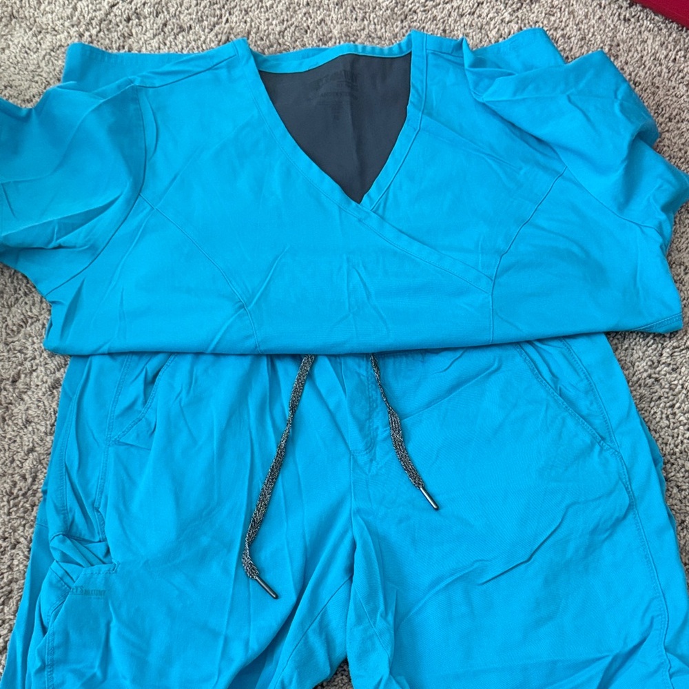 Grey's Anatomy Teal V-Neck Scrub Top